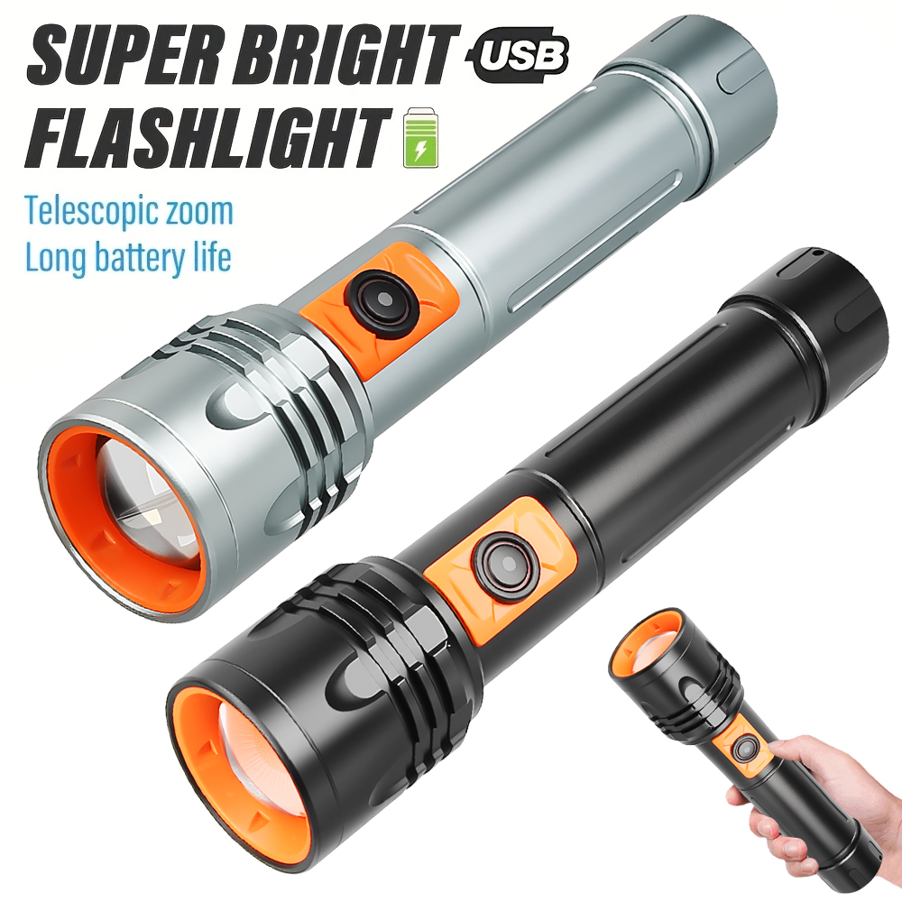 High Power LED Flashlight USB  - đánh giá và giá Outdoor Power Lights