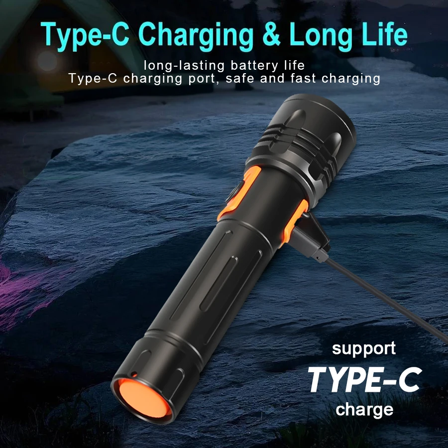 High Power LED Flashlight USB  - đánh giá và giá Outdoor Power Lights