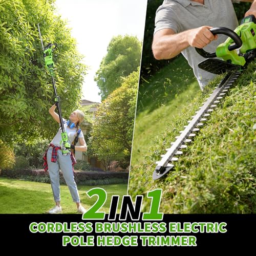 2-in-1 Cordless Hedge Trimmer, - đánh giá và giá Hedge Trimmer Cordless