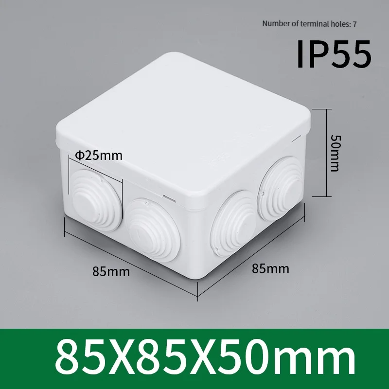 85 * 85 * 50 Outdoor Ip55 Plas - đánh giá và giá Outdoor Power Cable Junction Box