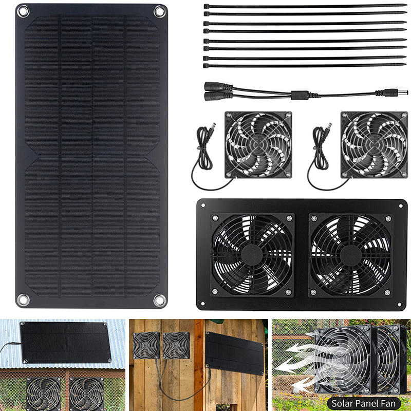 100W Solar Panel Exhaust Fan A - đánh giá và giá Outdoor Power Distribution Panel