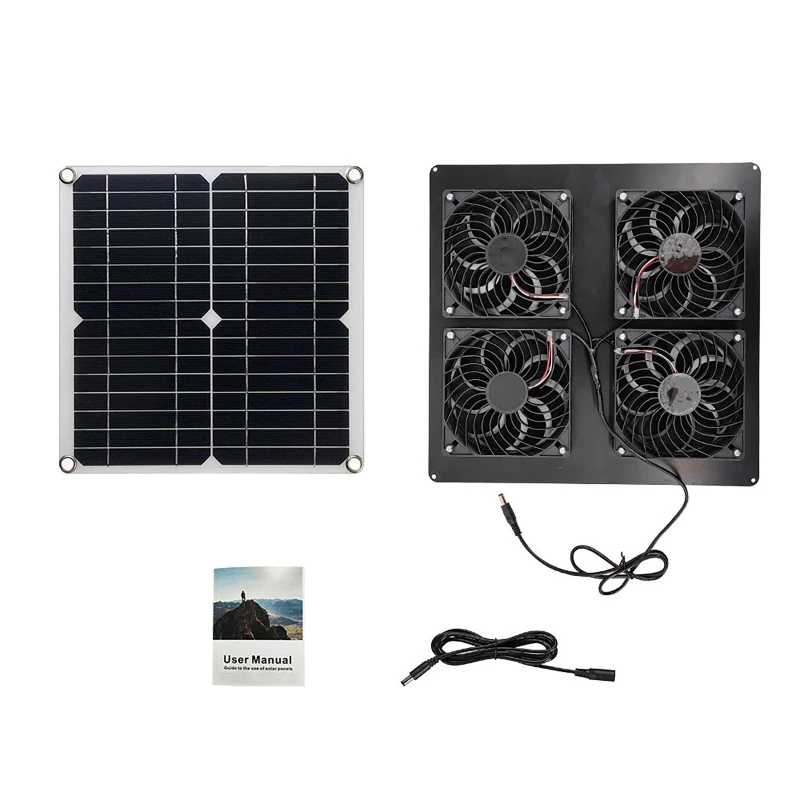 100W Solar Panel Exhaust Fan A - đánh giá và giá Outdoor Power Distribution Panel
