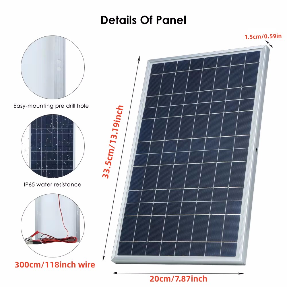 35W Solar Panel Kit Complete 1 - đánh giá và giá Outdoor Power Distribution Panel